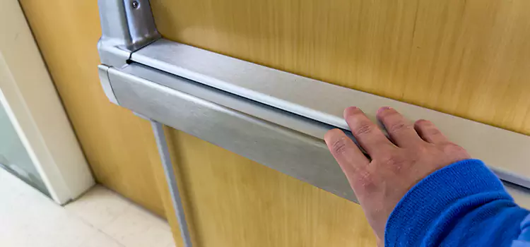 Installing a Push Bar on a Door Loveland